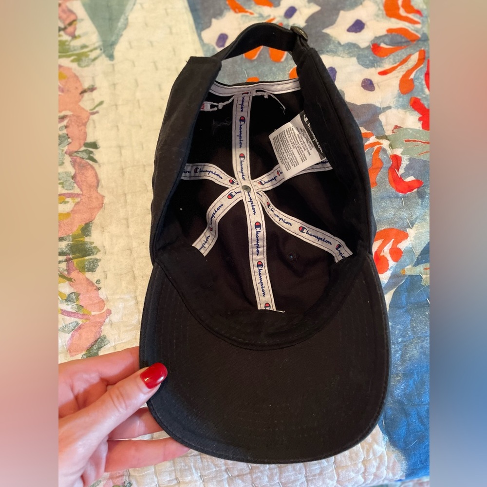 Champion Brand Adjustable Black Baseball Cap - Picture 2 of 2